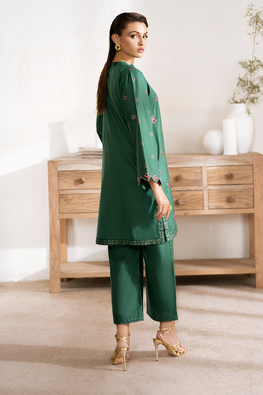 Jade Zarposh Jahanara Embroidered Stitched 2 Piece Festive Suit – Cotton Shirt & Trouser