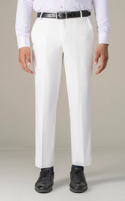 Smart Fit White Dress Pant