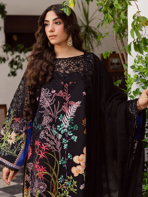 Mahnur Luxury Embroidered Lawn 3pc