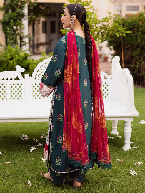 Mahnur Gulzar Luxury Embroidered Viscose 3pc