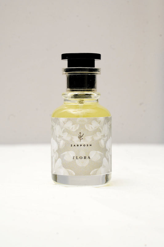 Flora Zarposh Jahanara – Floral Fruity Fragrance with Citrus, Patchouli & Elegant Charm