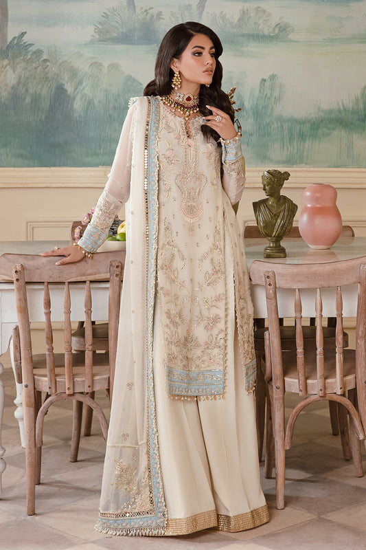 Shafaq Zarposh Jahanara Embroidered Unstitched 3 Piece Festive Suit