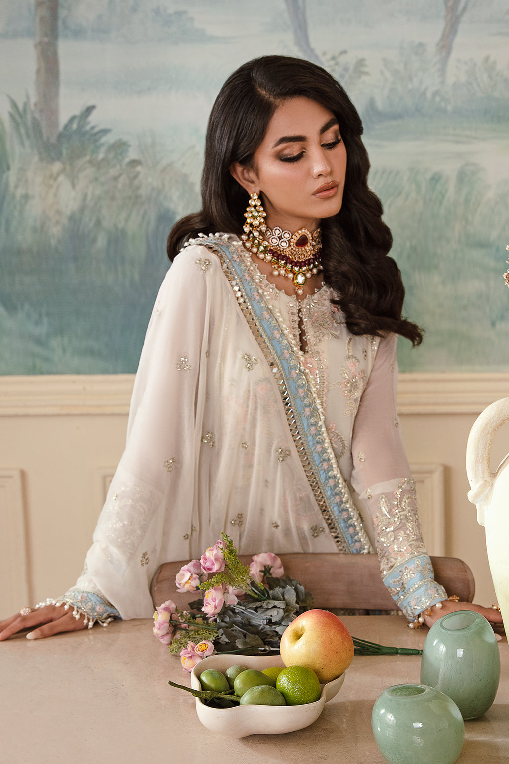 Shafaq Zarposh Jahanara Embroidered Unstitched 3 Piece Festive Suit