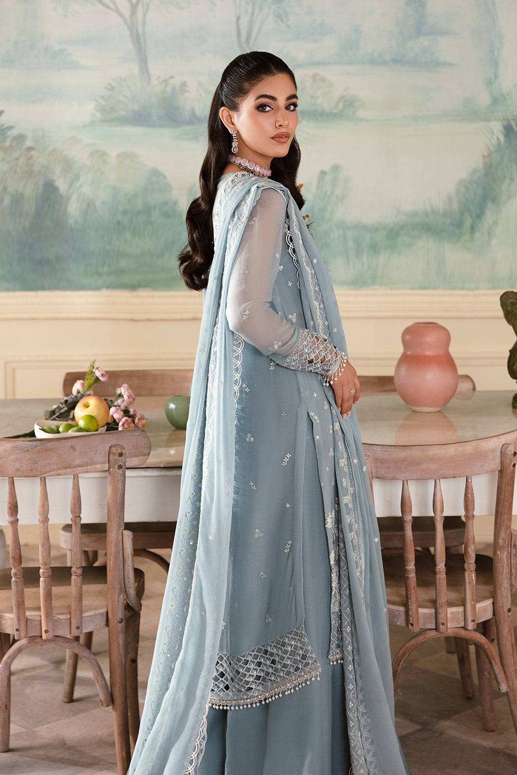 Shanze Zarposh Jahanara Embroidered Unstitched 3 Piece Festive Suit