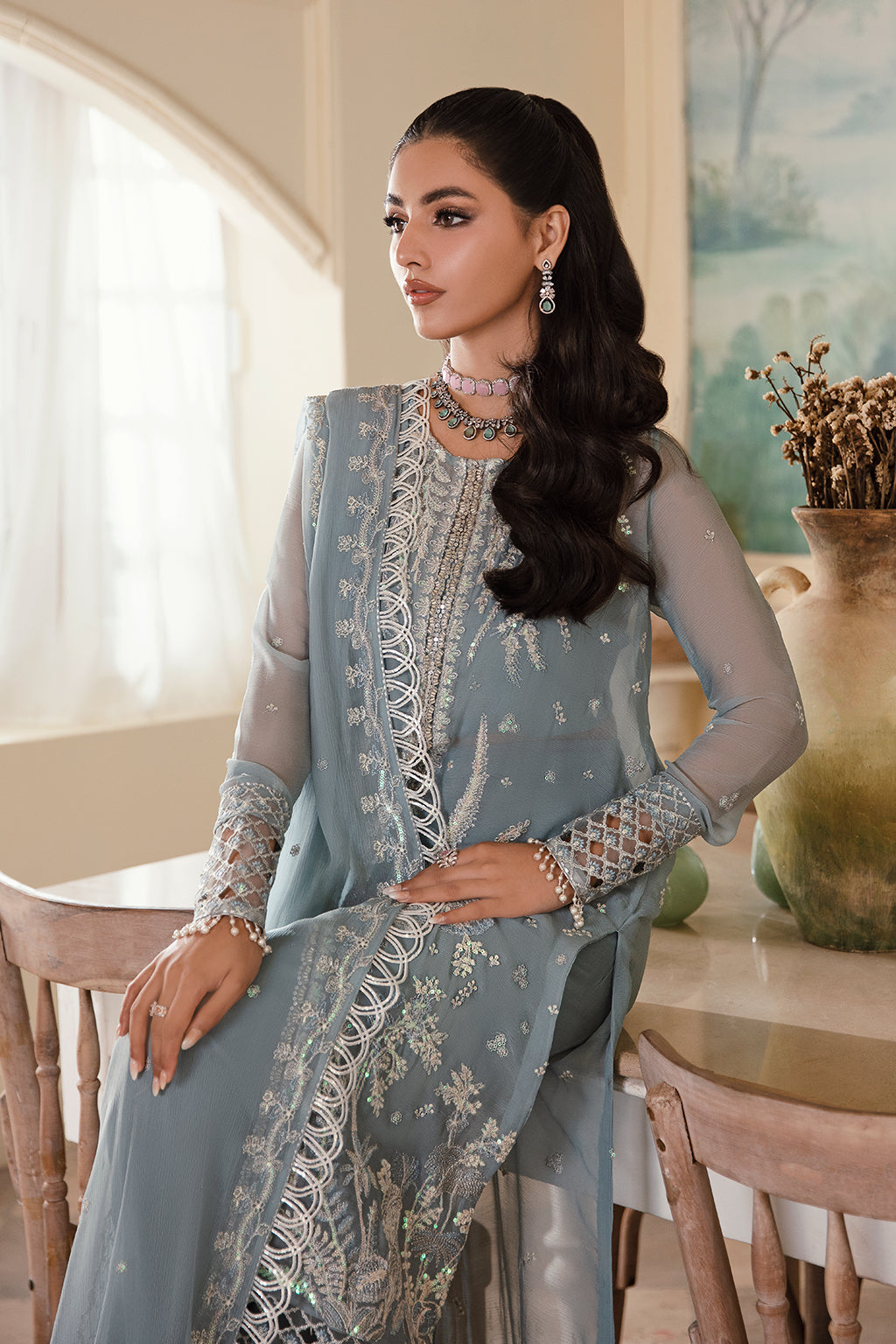 Shanze Zarposh Jahanara Embroidered Unstitched 3 Piece Festive Suit