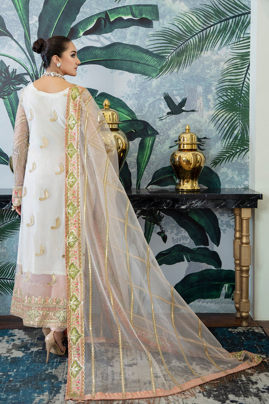 Egret 07 Zarposh Jahanara Embroidered Unstitched 3 Piece Festive Suit