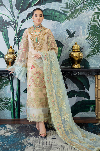 Ibis 03 Zarposh Jahanara Embroidered Unstitched 3 Piece Festive Suit