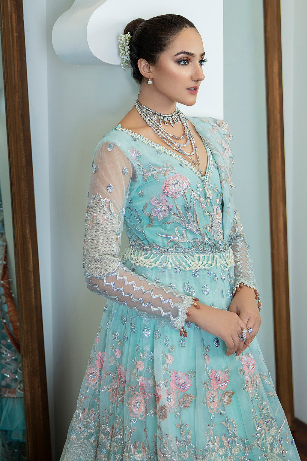 Albino 06 Zarposh Jahanara Embroidered Unstitched 3 Piece Festive Suit