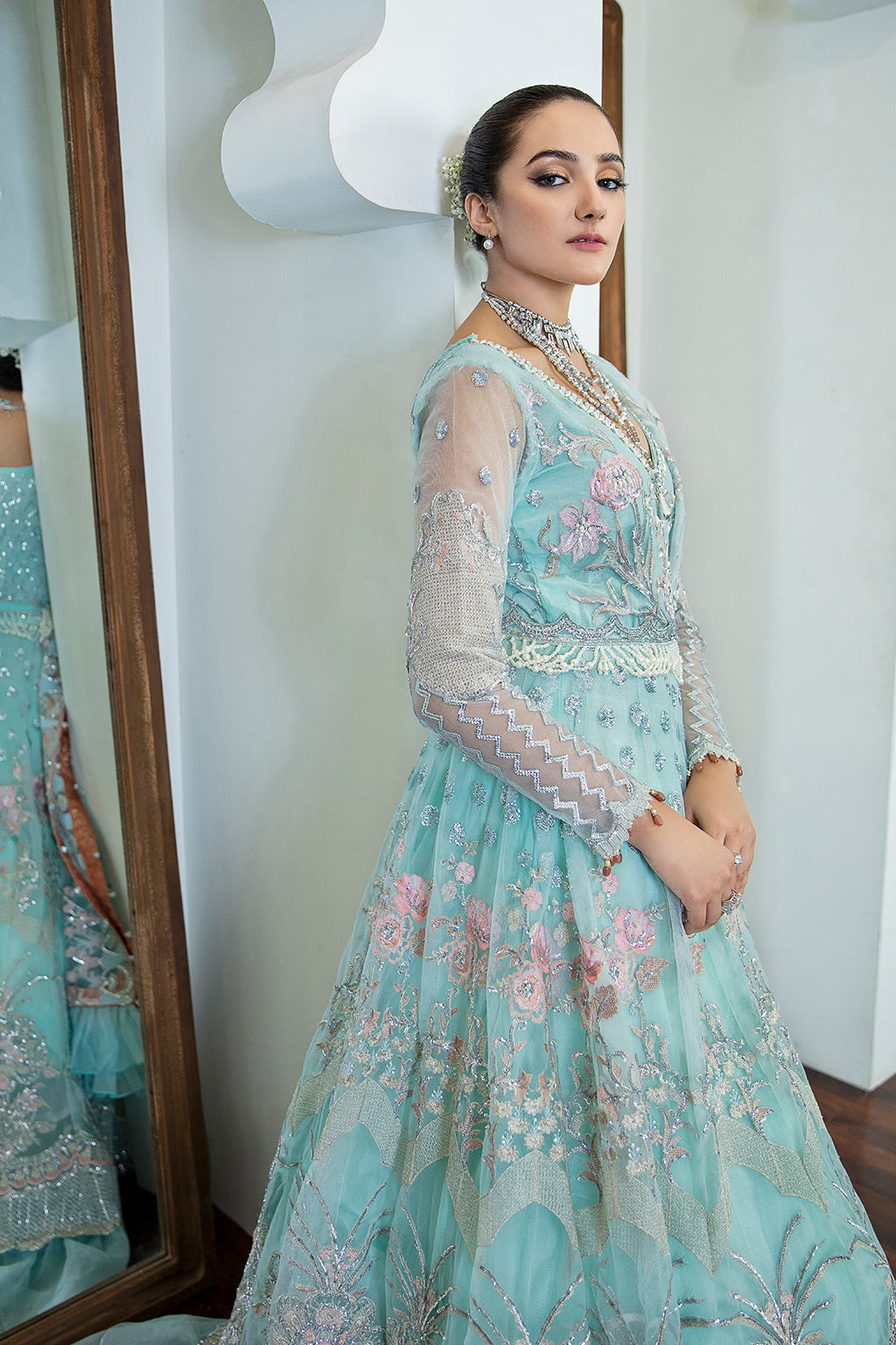 Albino 06 Zarposh Jahanara Embroidered Unstitched 3 Piece Festive Suit