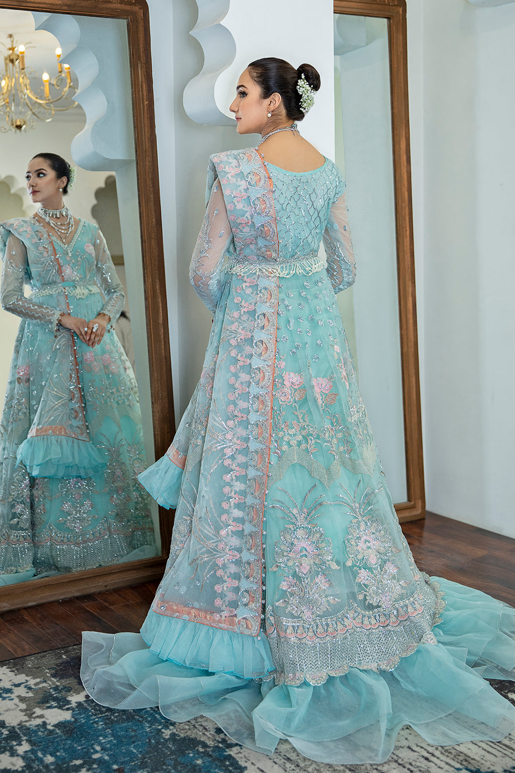 Albino 06 Zarposh Jahanara Embroidered Unstitched 3 Piece Festive Suit