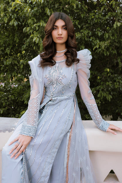 VERBENA Zarposh Jahanara Embroidered Unstitched 3 Piece Festive Suit – Net & Raw Silk Adda Work