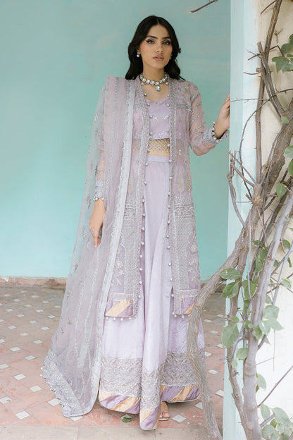 SALVIA Zarposh Jahanara – Luxury Embroidered Unstitched 3 Piece Festive Net & Velvet Suit with Hand Work