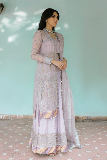 SALVIA Zarposh Jahanara – Luxury Embroidered Unstitched 3 Piece Festive Net & Velvet Suit with Hand Work