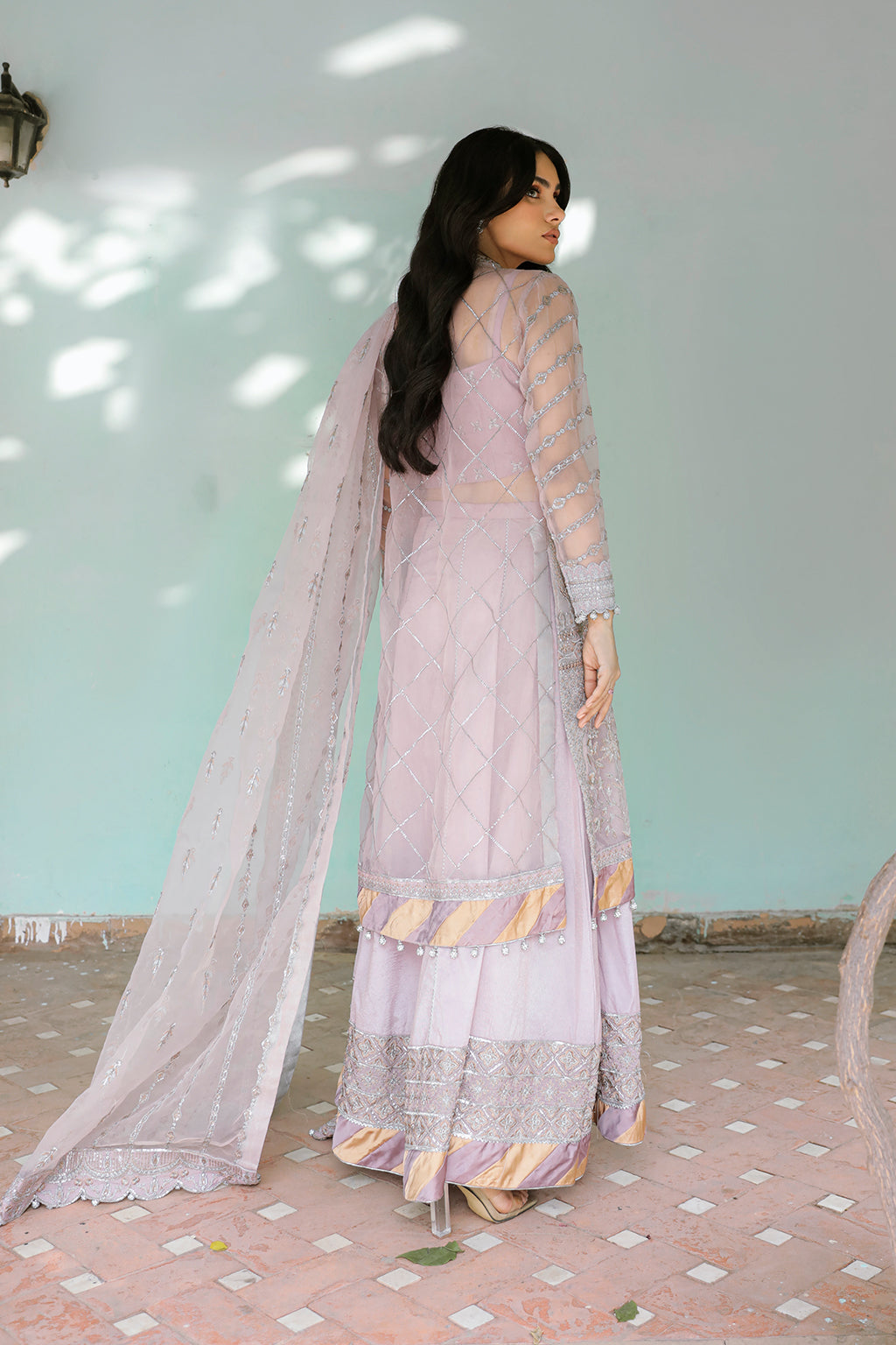 SALVIA Zarposh Jahanara – Luxury Embroidered Unstitched 3 Piece Festive Net & Velvet Suit with Hand Work