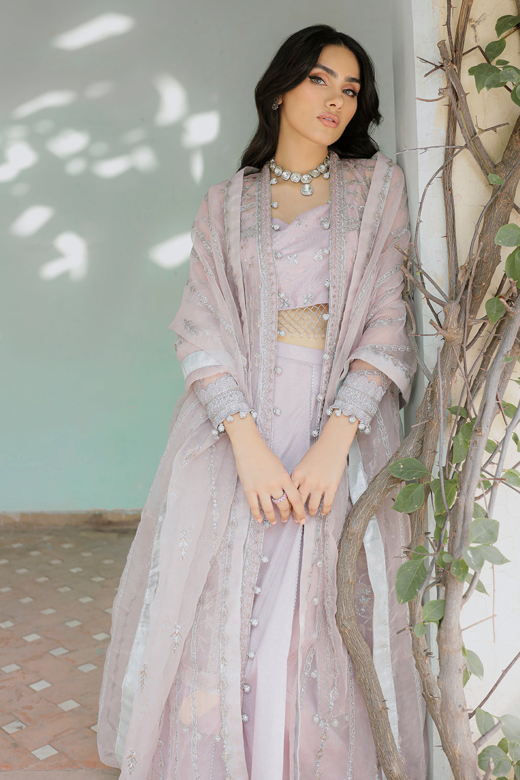 SALVIA Zarposh Jahanara – Luxury Embroidered Unstitched 3 Piece Festive Net & Velvet Suit with Hand Work