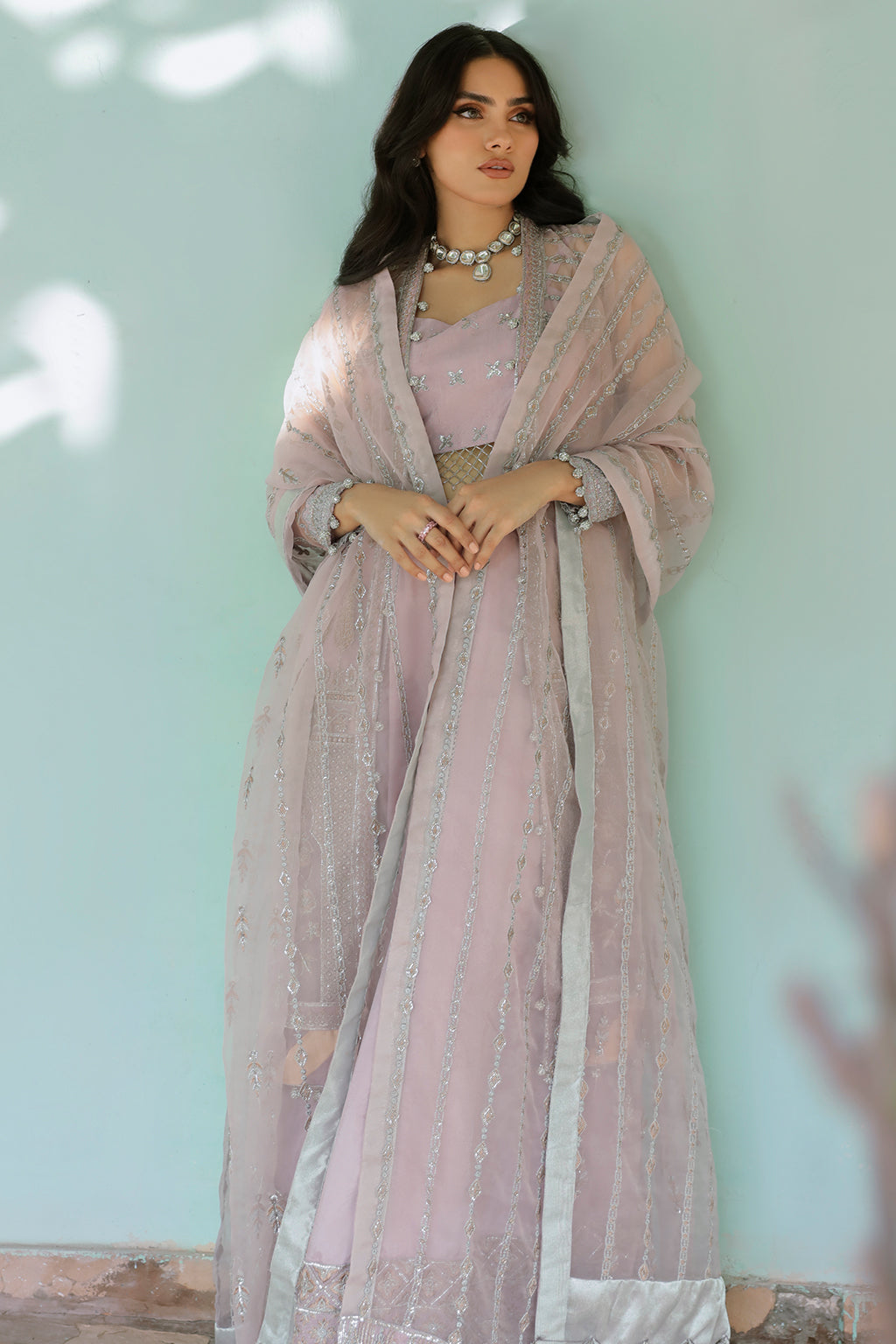 SALVIA Zarposh Jahanara – Luxury Embroidered Unstitched 3 Piece Festive Net & Velvet Suit with Hand Work