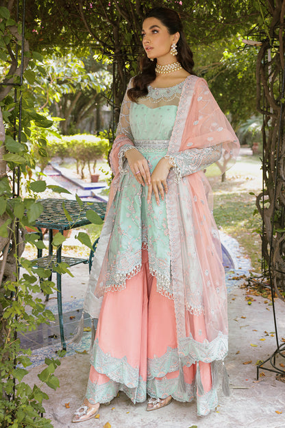 VIOLA Zarposh Jahanara – Luxury Embroidered Unstitched 3 Piece Festive Net & Velvet Suit with Hand Work