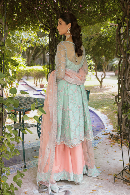 VIOLA Zarposh Jahanara – Luxury Embroidered Unstitched 3 Piece Festive Net & Velvet Suit with Hand Work