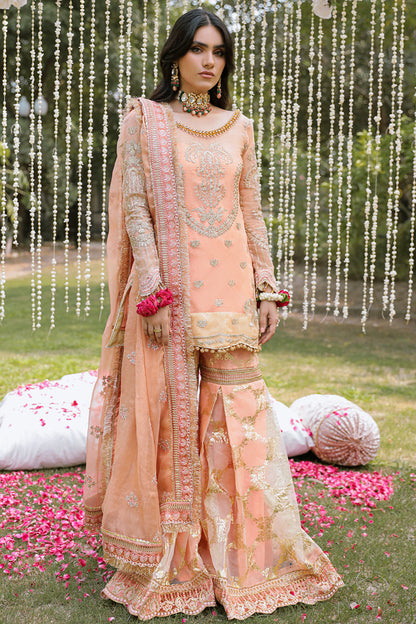 PASTELLA Zarposh Jahanara – Luxury Embroidered Unstitched 3 Piece Festive Lawn Suit with Chiffon Dupatta