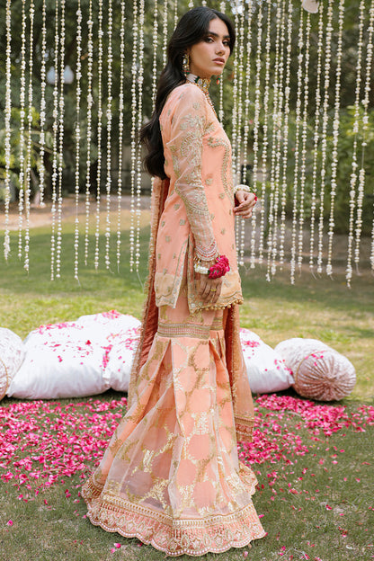 PASTELLA Zarposh Jahanara – Luxury Embroidered Unstitched 3 Piece Festive Lawn Suit with Chiffon Dupatta