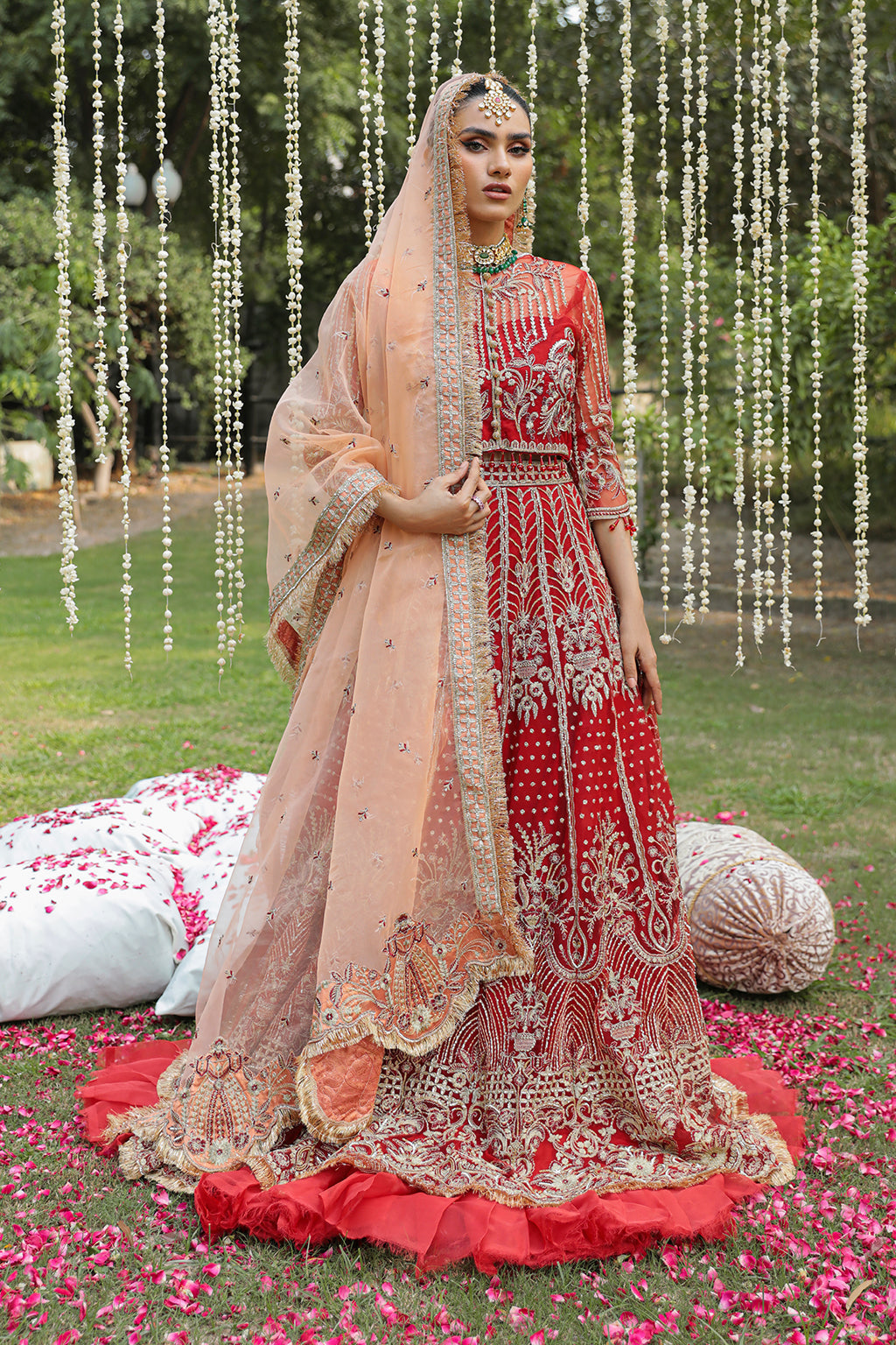 AZALEA Zarposh Jahanara Embroidered Unstitched 3 Piece Festive Suit