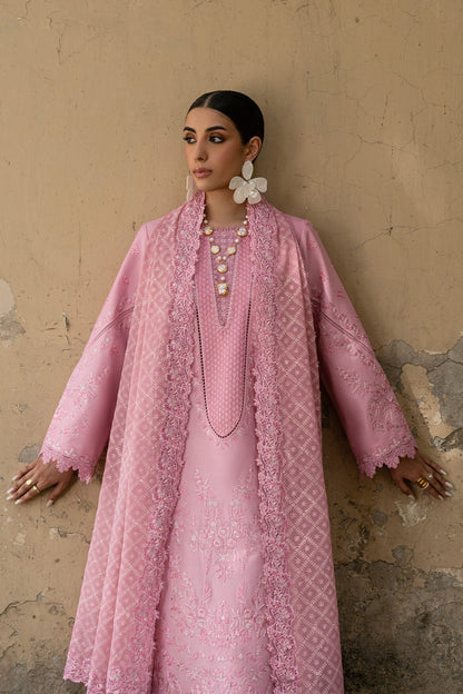 Roselle Zarposh Jahanara Embroidered Unstitched 3 Piece Festive Lawn Suit with Chiffon Dupatta