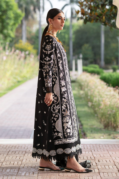 Selara Zarposh Jahanara Embroidered Unstitched 3 Piece Festive Lawn Suit with Chiffon Dupatta