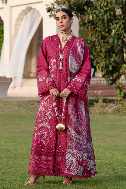 Miralyn Zarposh Jahanara Embroidered Unstitched 3 Piece Festive Lawn Suit with Silk Dupatta