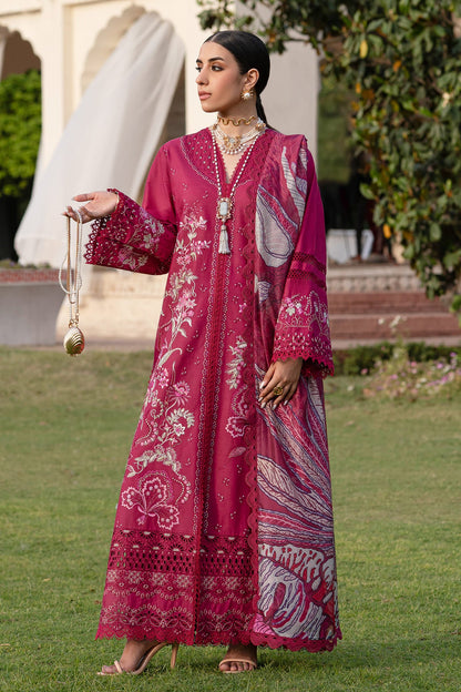 Miralyn Zarposh Jahanara Embroidered Unstitched 3 Piece Festive Lawn Suit with Silk Dupatta