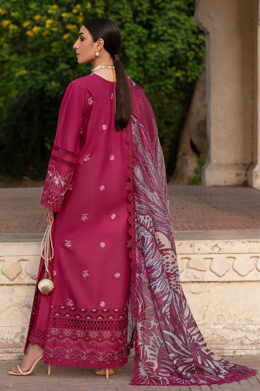 Miralyn Zarposh Jahanara Embroidered Unstitched 3 Piece Festive Lawn Suit with Silk Dupatta