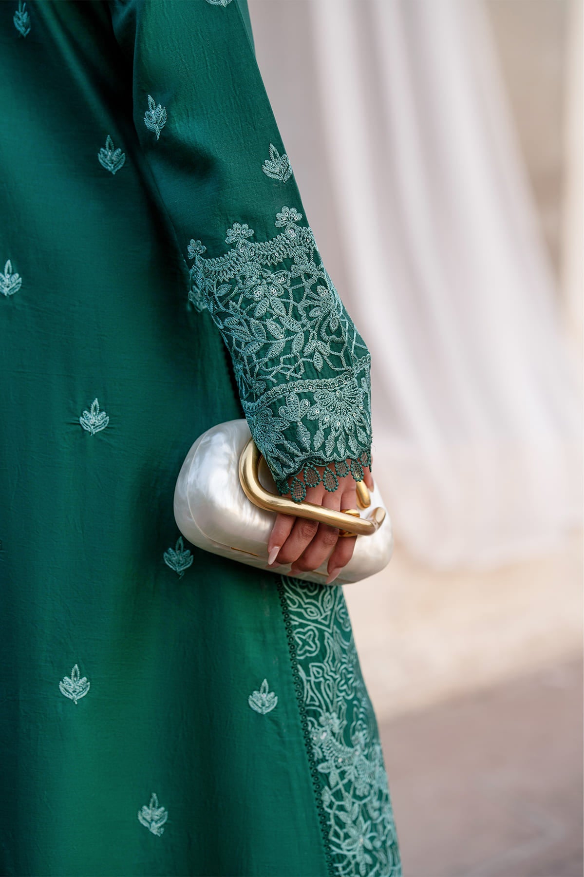 Odessa Zarposh Jahanara Embroidered Unstitched 3 Piece Festive Lawn Suit with Chiffon Dupatta