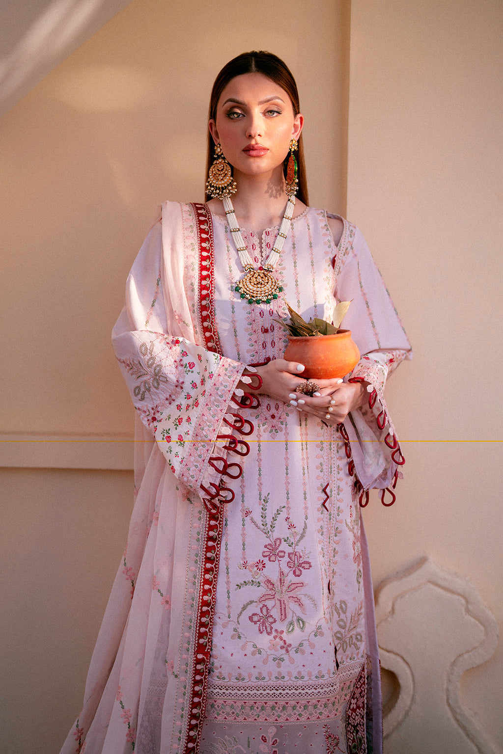 Zeenat Zarposh Jahanara Embroidered Unstitched 3 Piece Festive Suit