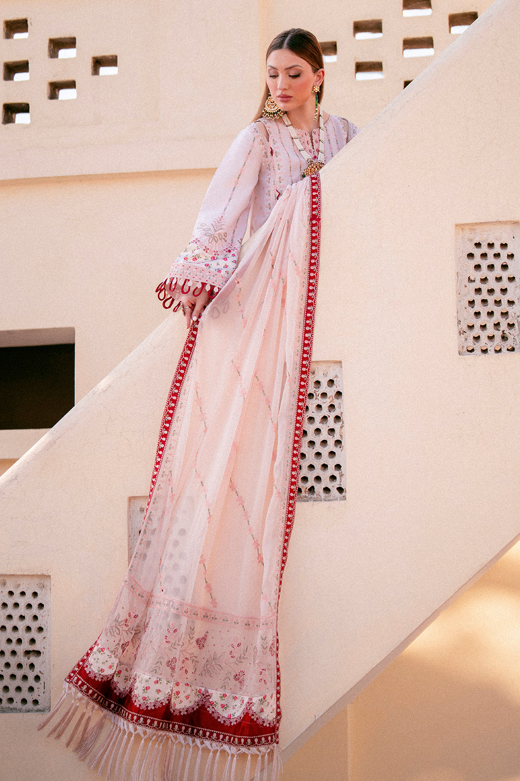 Zeenat Zarposh Jahanara Embroidered Unstitched 3 Piece Festive Suit