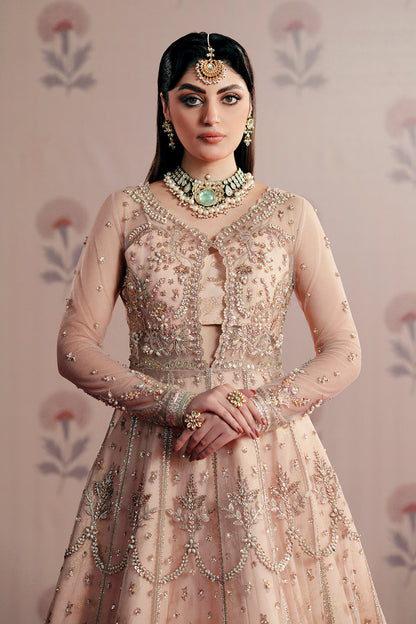 Dilara Zarposh Jahanara – Embroidered Net & Organza Unstitched 3 Piece Festive Suit