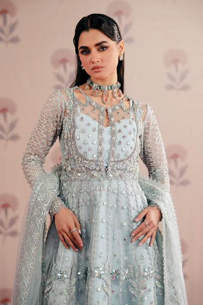 Savera Zarposh Jahanara – Embroidered Net & Organza Unstitched 3 Piece Festive Suit