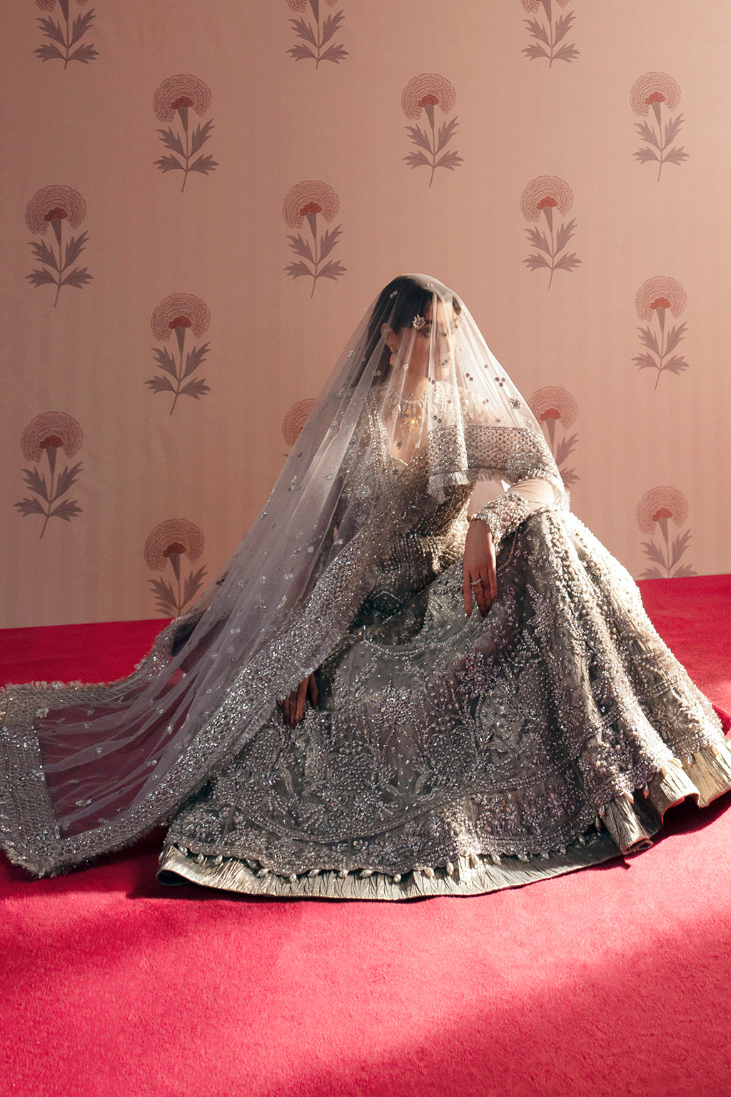 Shahana Zarposh Jahanara – Embroidered Net & Raw Silk Unstitched 3 Piece Festive Suit