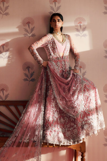 Feroza Zarposh Jahanara – Embroidered Net & Zari Organza Unstitched 3 Piece Festive Suit