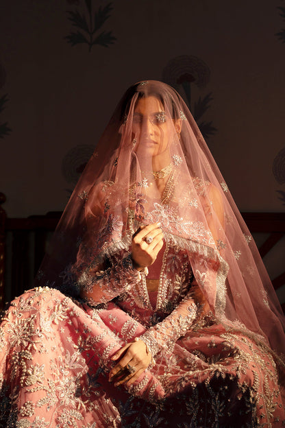 Feroza Zarposh Jahanara – Embroidered Net & Zari Organza Unstitched 3 Piece Festive Suit