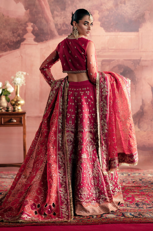 Anarkali Zarposh Jahanara – Embroidered Net & Raw Silk Unstitched 3 Piece Festive Suit with Dupatta & Trouser