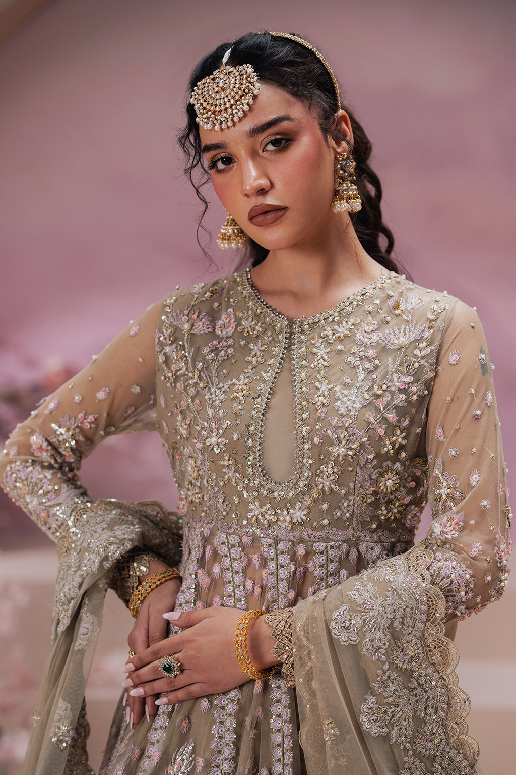Zaib Zarposh Jahanara Embroidered Unstitched 3 Piece Festive Suit