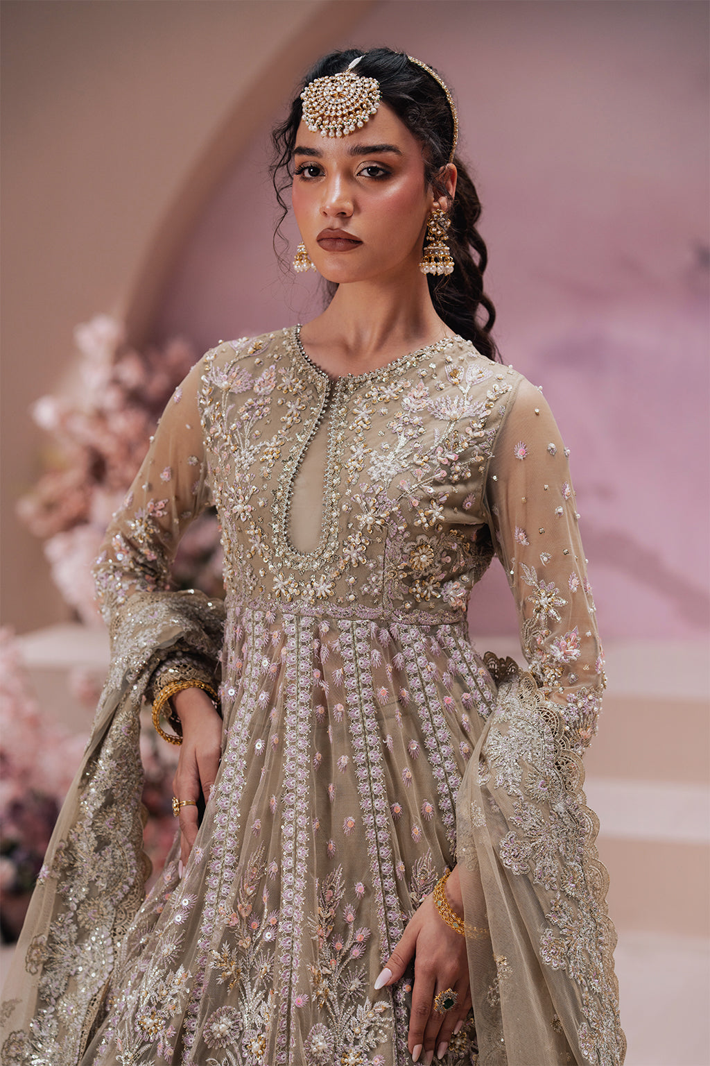 Zaib Zarposh Jahanara Embroidered Unstitched 3 Piece Festive Suit