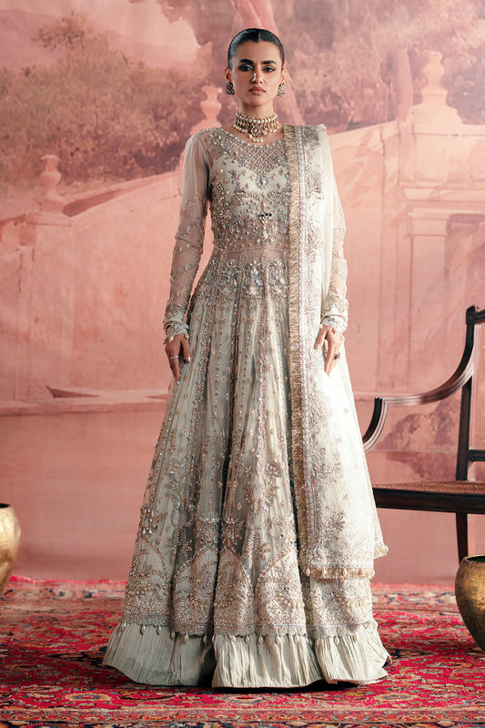 Chandni Zarposh Jahanara – Embroidered Net & Raw Silk Unstitched 3 Piece Festive Suit with Organza Dupatta