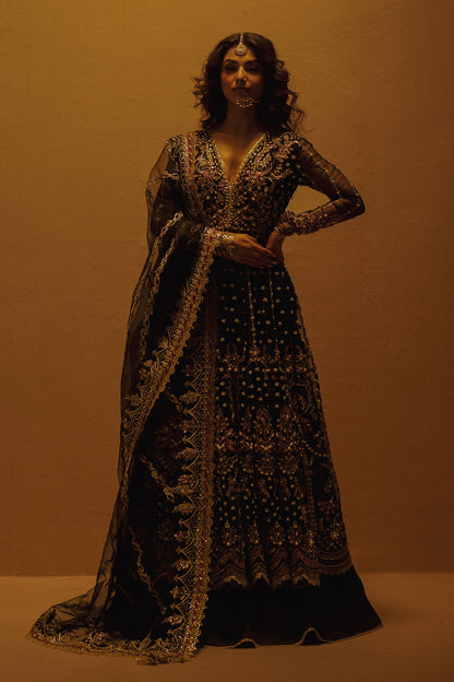 Qara Zarposh Jahanara Embroidered Unstitched 3 Piece Festive Suit