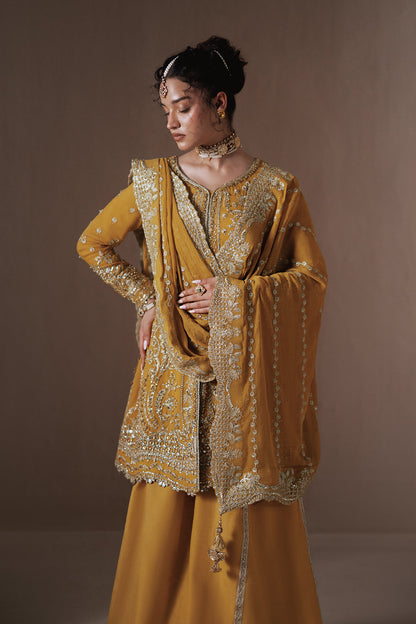 Dhanak Zarposh Jahanara Embroidered Unstitched 3 Piece Festive Suit