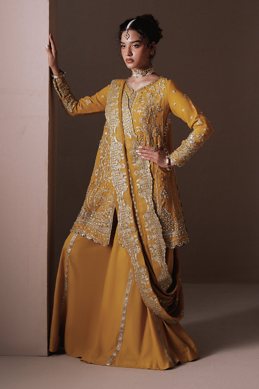 Dhanak Zarposh Jahanara Embroidered Unstitched 3 Piece Festive Suit