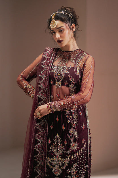 Nisa Zarposh Jahanara Embroidered Unstitched 3 Piece Festive Suit