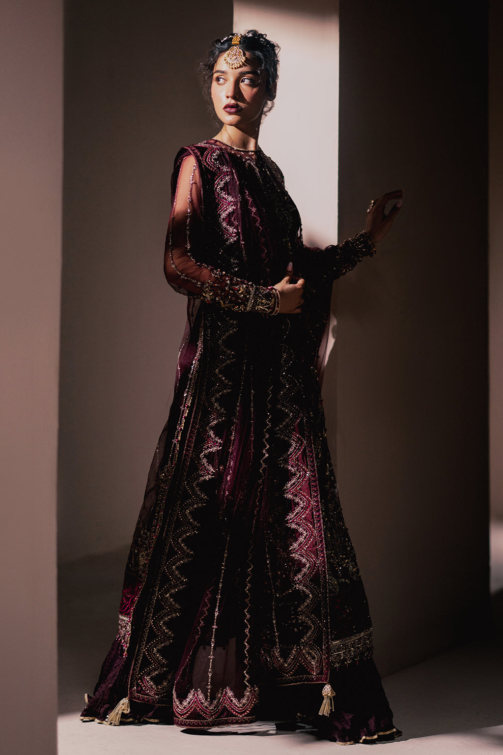 Nisa Zarposh Jahanara Embroidered Unstitched 3 Piece Festive Suit