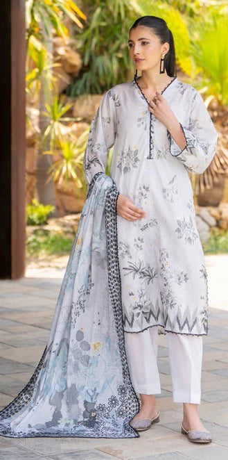 Soha Afreen Unstitched Digital Printed Lawn 3pc