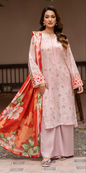 Soha Afreen Unstitched Digital Printed Lawn 3pc