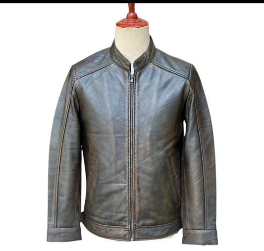 Inferno Brown Leather Jacket